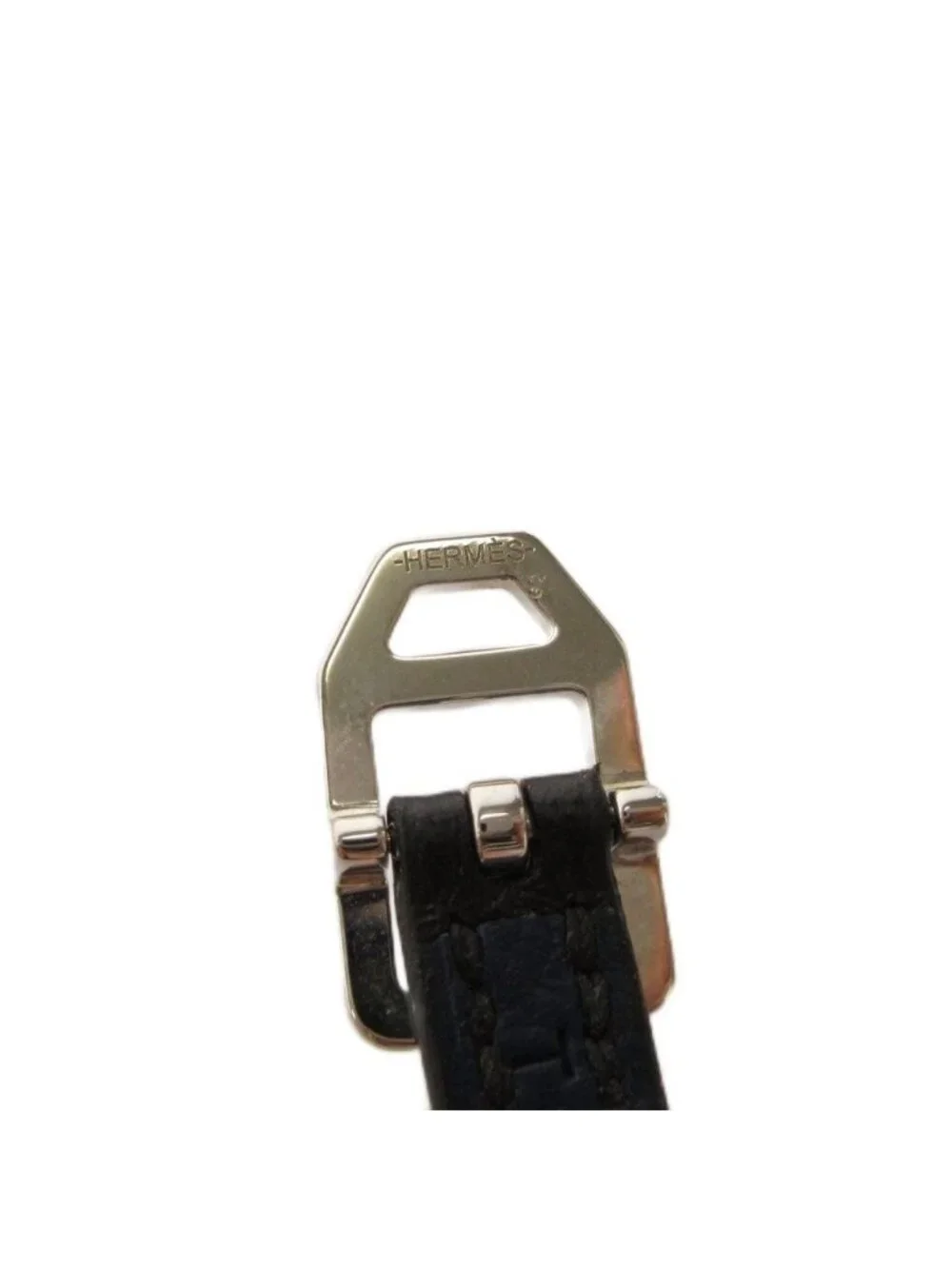 Hermes Paddock Double Tour Leather Bracelet T4 S FS Stamp Black Navy